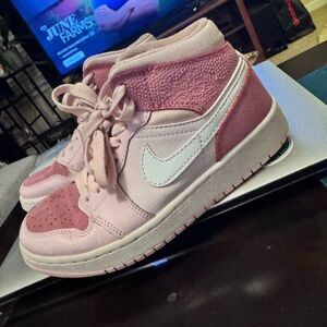 Nike Air Jordan Pink and White Sneakers